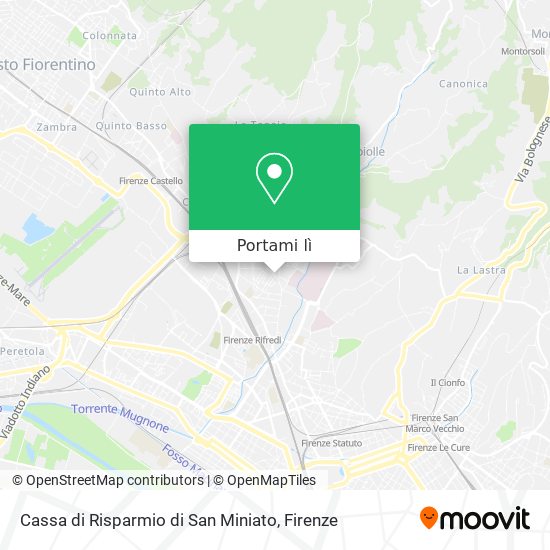 Mappa Cassa di Risparmio di San Miniato