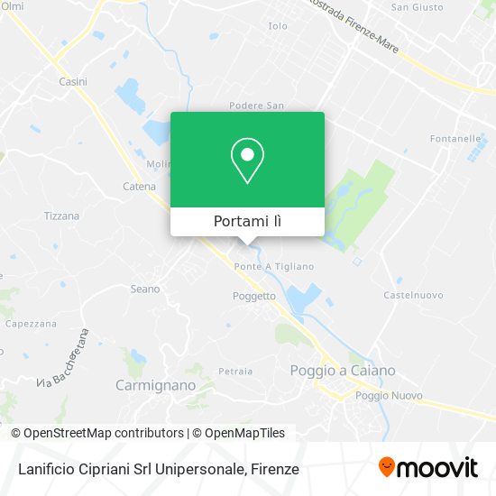 Mappa Lanificio Cipriani Srl Unipersonale