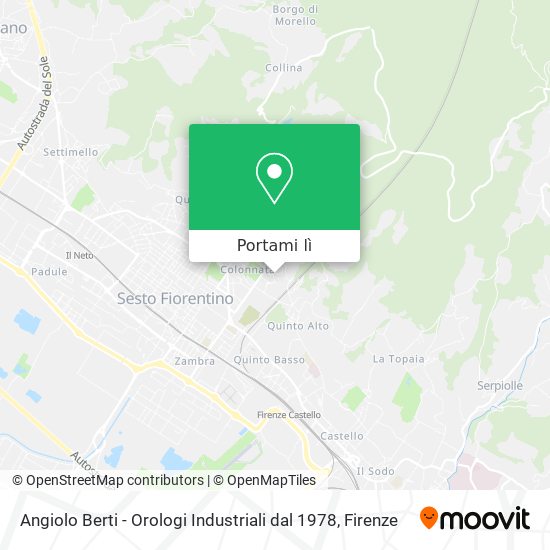 Mappa Angiolo Berti - Orologi Industriali dal 1978