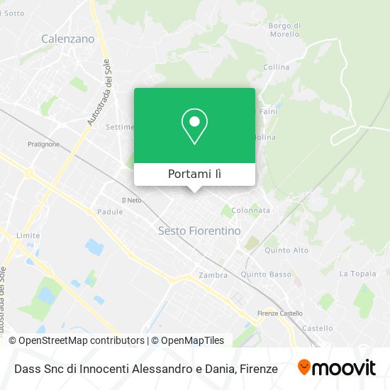 Mappa Dass Snc di Innocenti Alessandro e Dania