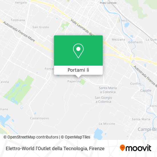 Mappa Elettro-World l'Outlet della Tecnologia