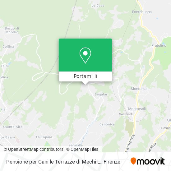 Mappa Pensione per Cani le Terrazze di Mechi L.