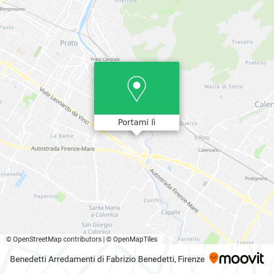 Mappa Benedetti Arredamenti di Fabrizio Benedetti