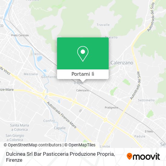 Mappa Dulcinea Srl Bar Pasticceria Produzione Propria