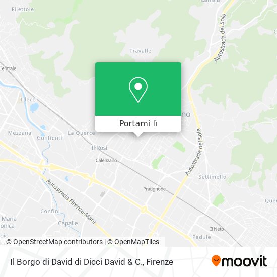 Mappa Il Borgo di David di Dicci David & C.