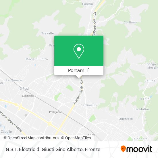 Mappa G.S.T. Electric di Giusti Gino Alberto