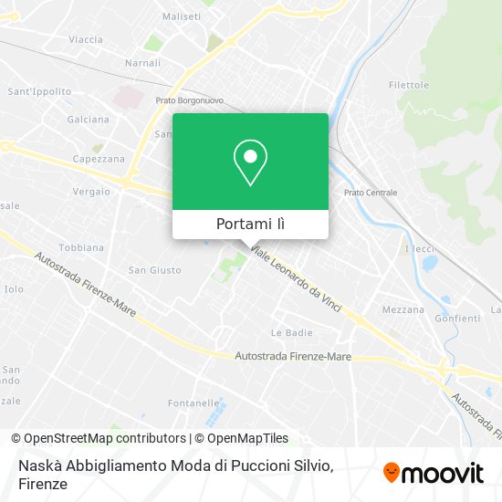 Mappa Naskà Abbigliamento Moda di Puccioni Silvio