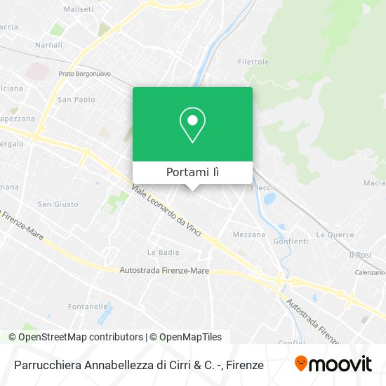 Mappa Parrucchiera Annabellezza di Cirri & C. -