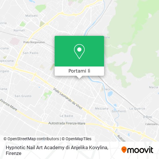 Mappa Hypnotic Nail Art Academy di Anjelika Kovylina