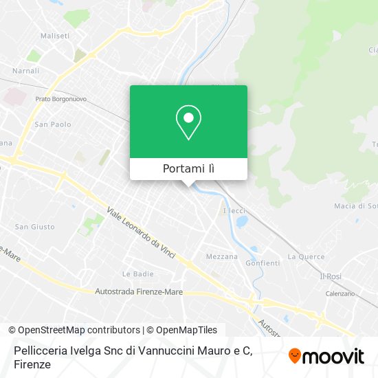 Mappa Pellicceria Ivelga Snc di Vannuccini Mauro e C