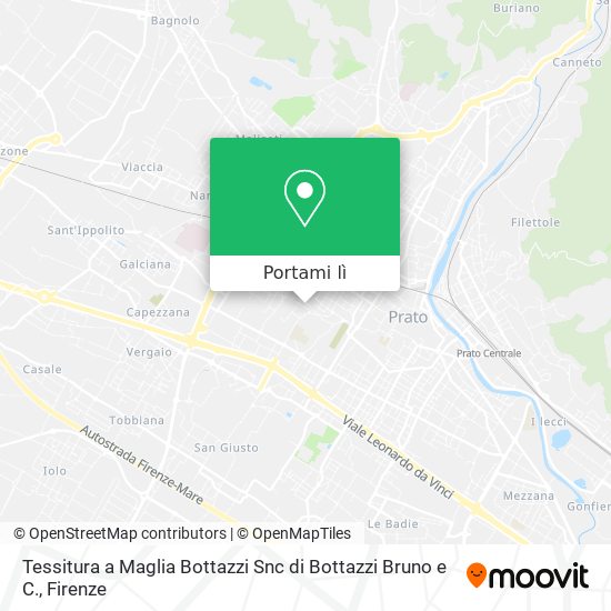 Mappa Tessitura a Maglia Bottazzi Snc di Bottazzi Bruno e C.