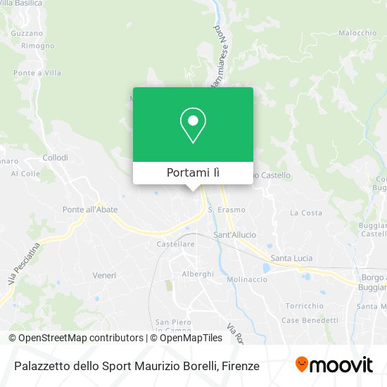 Mappa Palazzetto dello Sport Maurizio Borelli