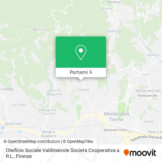 Mappa Oleificio Sociale Valdinievole Società Cooperativa a R.L.