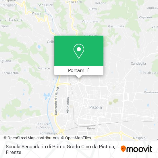 Mappa Scuola Secondaria di Primo Grado Cino da Pistoia
