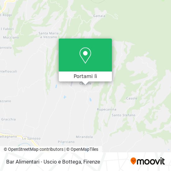 Mappa Bar Alimentari - Uscio e Bottega