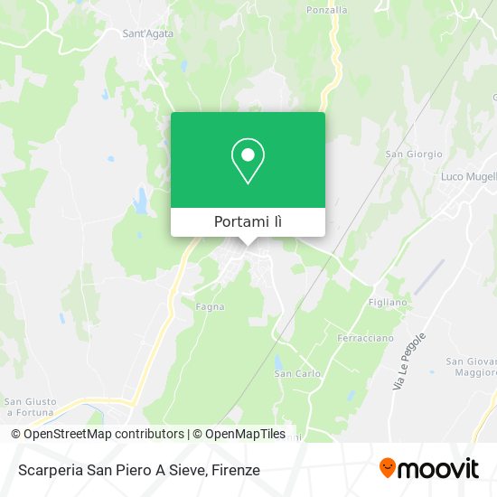 Mappa Scarperia San Piero A Sieve