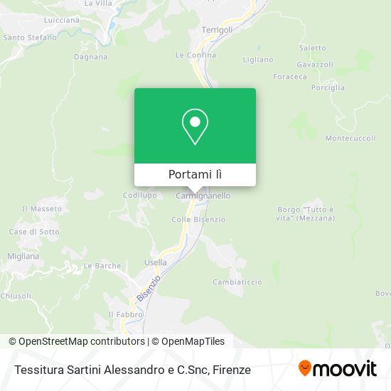 Mappa Tessitura Sartini Alessandro e C.Snc