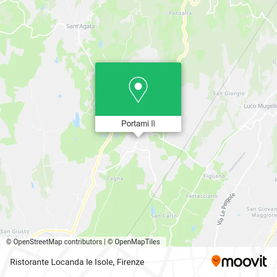 Mappa Ristorante Locanda le Isole