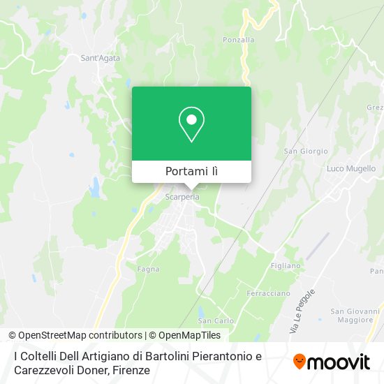 Mappa I Coltelli Dell Artigiano di Bartolini Pierantonio e Carezzevoli Doner