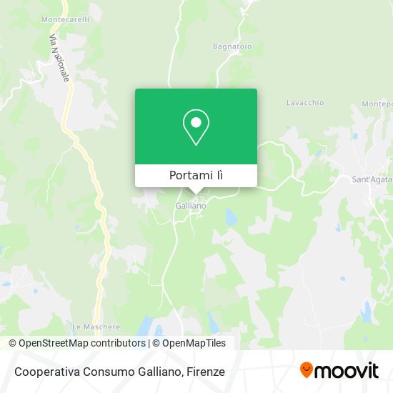Mappa Cooperativa Consumo Galliano