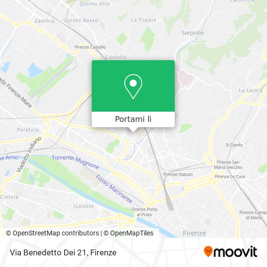 Mappa Via Benedetto Dei 21