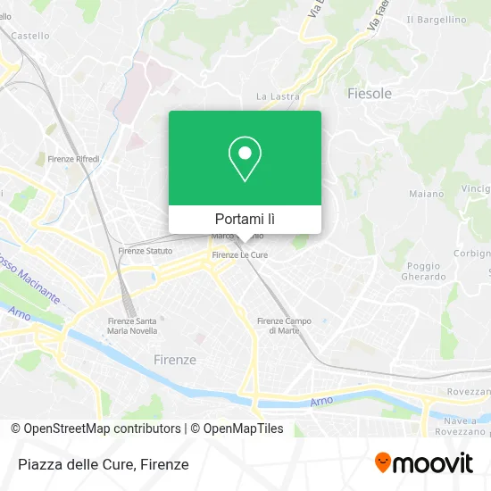 Mappa Piazza delle Cure
