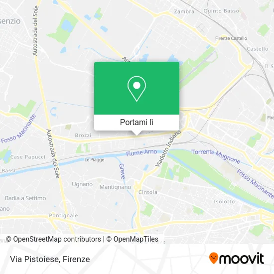 Mappa Via Pistoiese