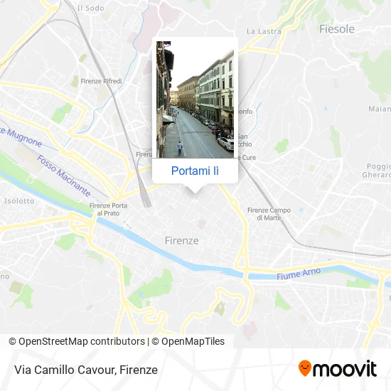 Mappa Via Camillo Cavour