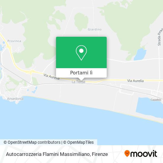 Mappa Autocarrozzeria Flamini Massimiliano