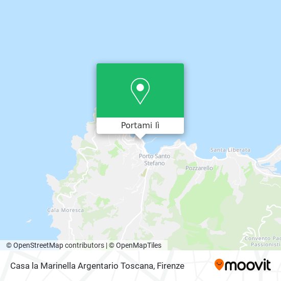 Mappa Casa la Marinella Argentario Toscana