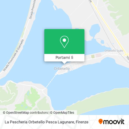 Mappa La Pescheria Orbetello Pesca Lagunare