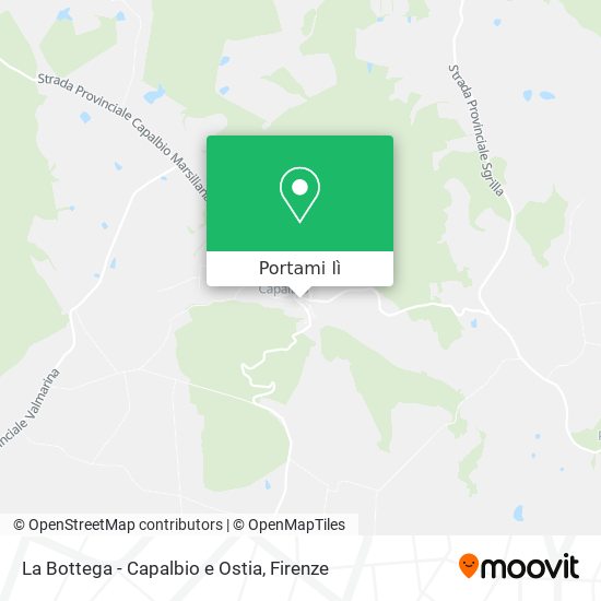 Mappa La Bottega - Capalbio e Ostia