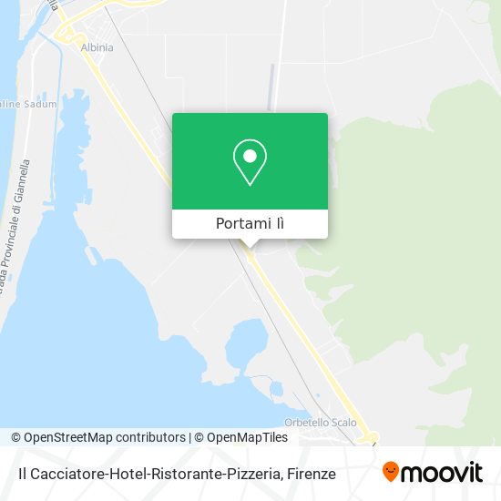 Mappa Il Cacciatore-Hotel-Ristorante-Pizzeria