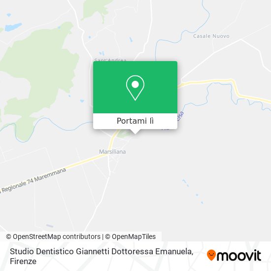 Mappa Studio Dentistico Giannetti Dottoressa Emanuela