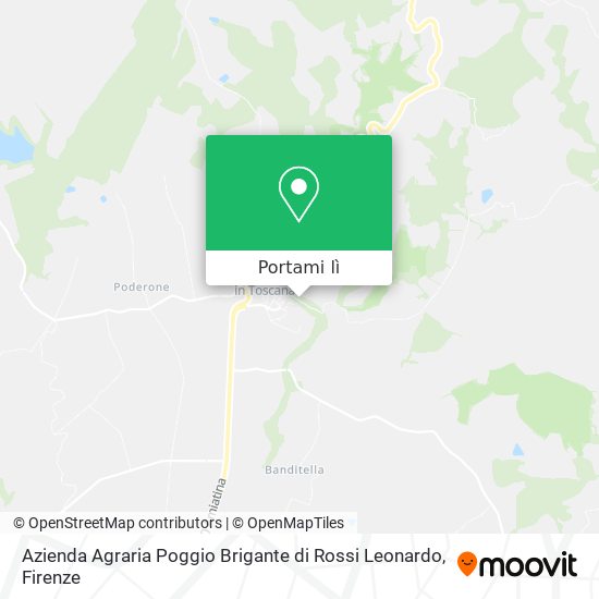 Mappa Azienda Agraria Poggio Brigante di Rossi Leonardo