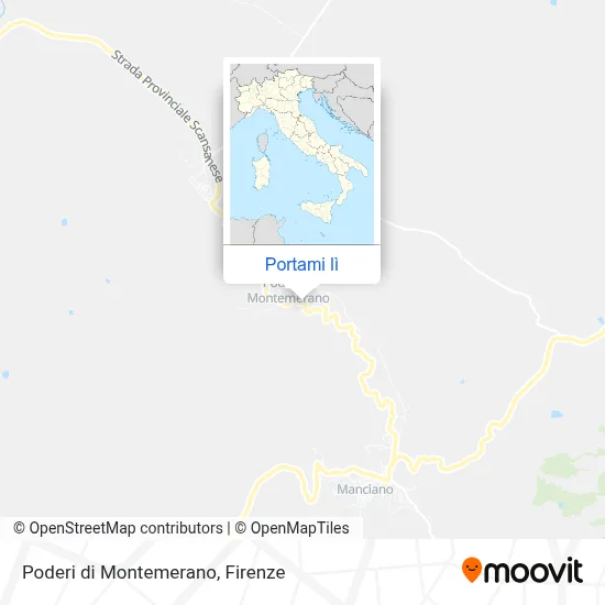 Mappa Poderi di Montemerano
