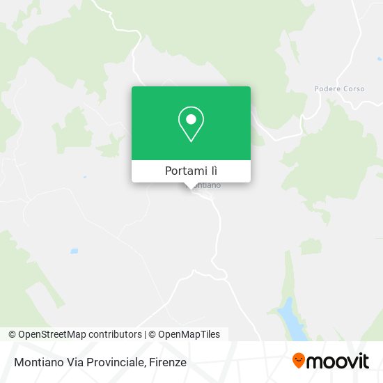 Mappa Montiano Via Provinciale