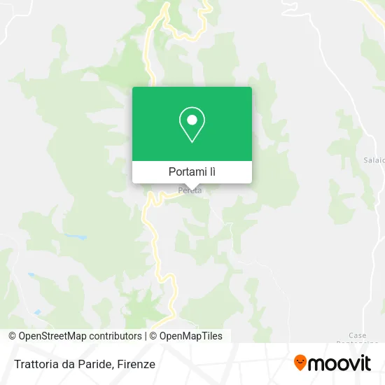 Mappa Trattoria da Paride