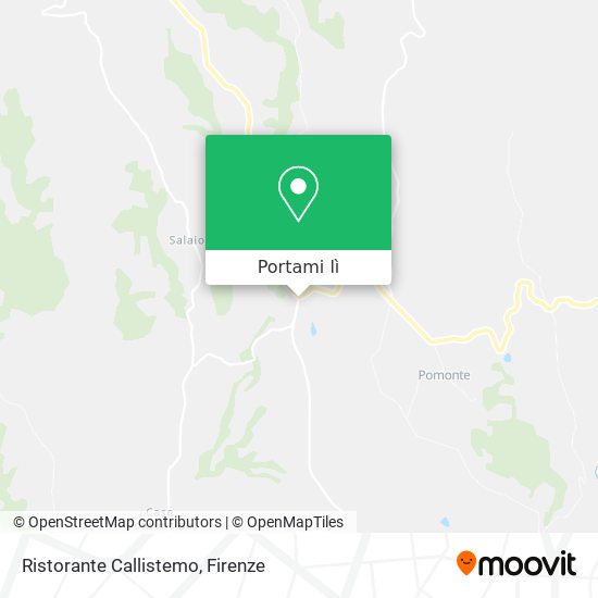 Mappa Ristorante Callistemo