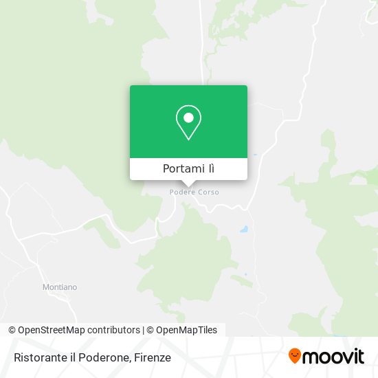 Mappa Ristorante il Poderone