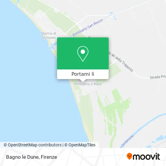 Mappa Bagno le Dune