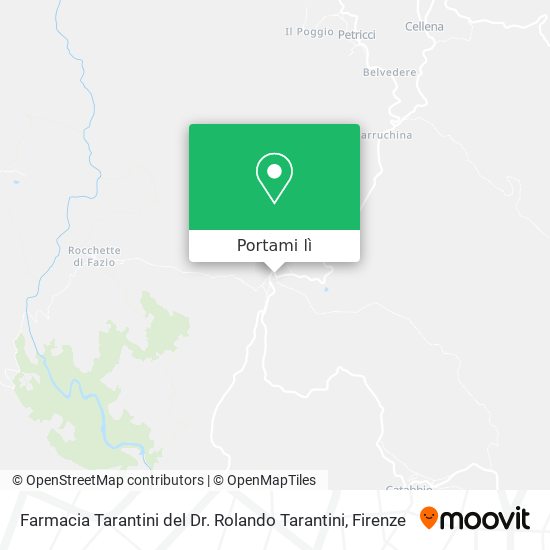 Mappa Farmacia Tarantini del Dr. Rolando Tarantini