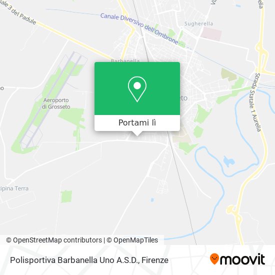 Mappa Polisportiva Barbanella Uno A.S.D.