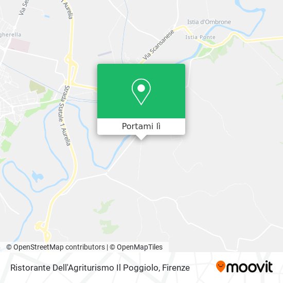 Mappa Ristorante Dell'Agriturismo Il Poggiolo