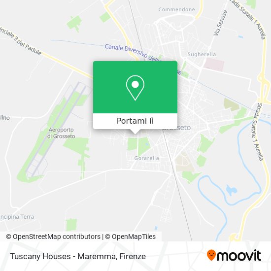 Mappa Tuscany Houses - Maremma