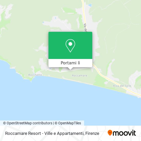 Mappa Roccamare Resort - Ville e Appartamenti
