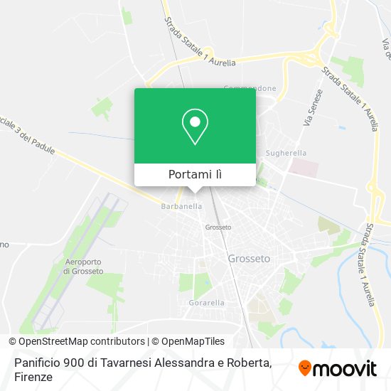 Mappa Panificio 900 di Tavarnesi Alessandra e Roberta