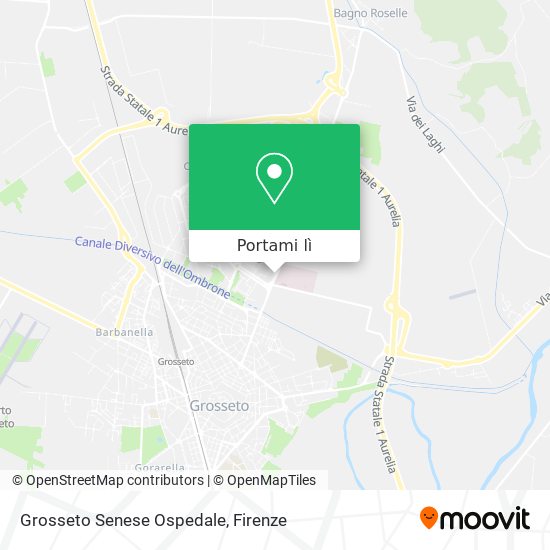 Mappa Grosseto Senese Ospedale