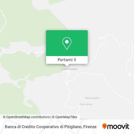 Mappa Banca di Credito Cooperativo di Pitigliano