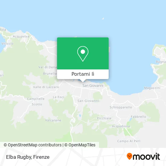 Mappa Elba Rugby